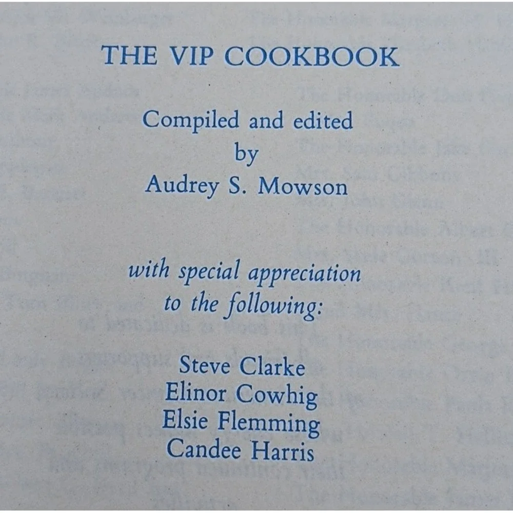 Vintage 1978 1983  VIP Cookbook  American Cancer Society Richmond Virginia NOS